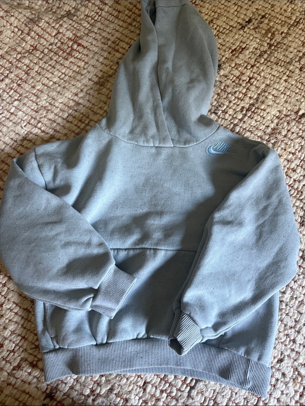 Nike Pale Blue Speckled Pullover Hoodie